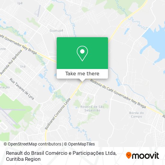Renault do Brasil Comércio e Participações Ltda map
