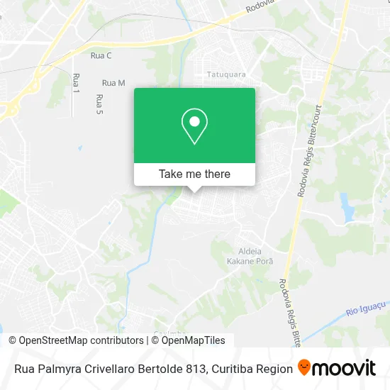 Rua Palmyra Crivellaro Bertolde 813 map