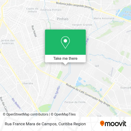 Rua France Mara de Campos map