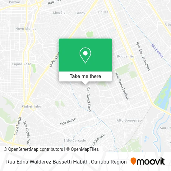 Rua Edna Walderez Bassetti Habith map