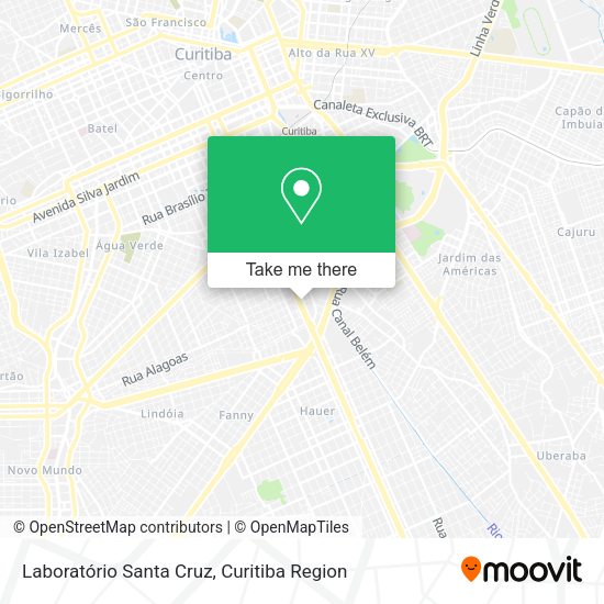 Laboratório Santa Cruz map