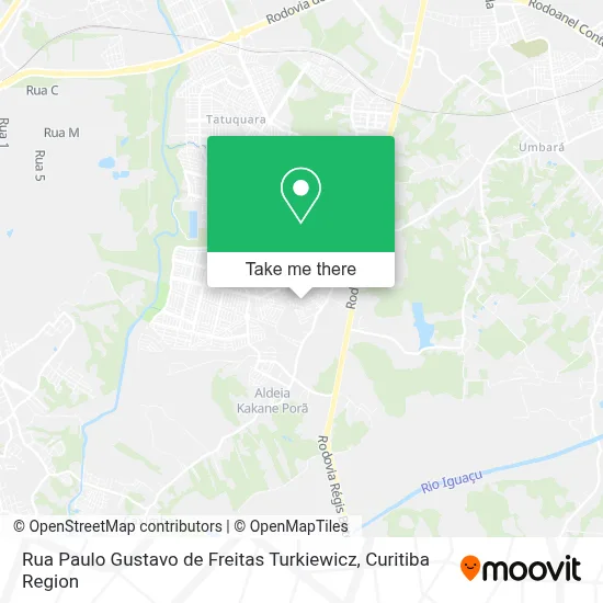 Rua Paulo Gustavo de Freitas Turkiewicz map