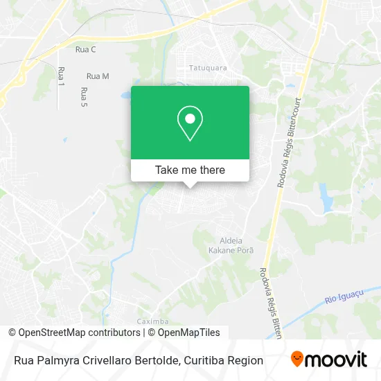 Rua Palmyra Crivellaro Bertolde map