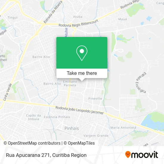 Rua Apucarana 271 map