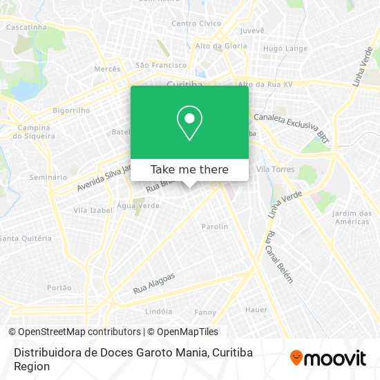 Distribuidora de Doces Garoto Mania map
