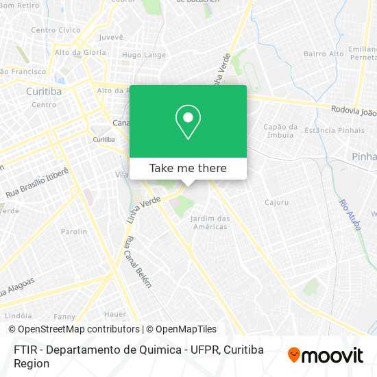 FTIR - Departamento de Quimica - UFPR map