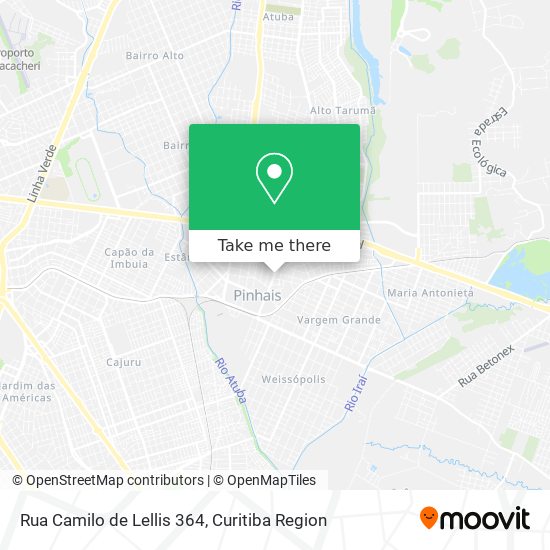 Mapa Rua Camilo de Lellis 364