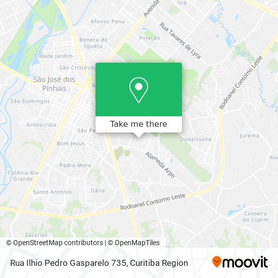 Rua Ilhio Pedro Gasparelo 735 map