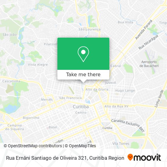 Rua Ernâni Santiago de Oliveira 321 map