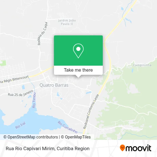 Rua Rio Capivari Mirim map