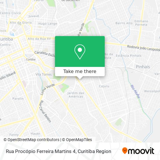 Mapa Rua Procópio Ferreira Martins 4