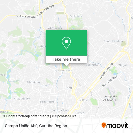 Campo União Ahú map