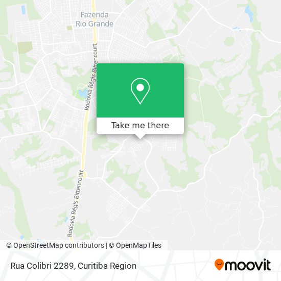 Rua Colibri 2289 map