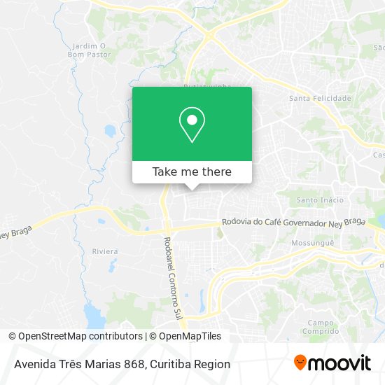 Avenida Três Marias 868 map