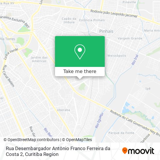Rua Desembargador Antônio Franco Ferreira da Costa 2 map