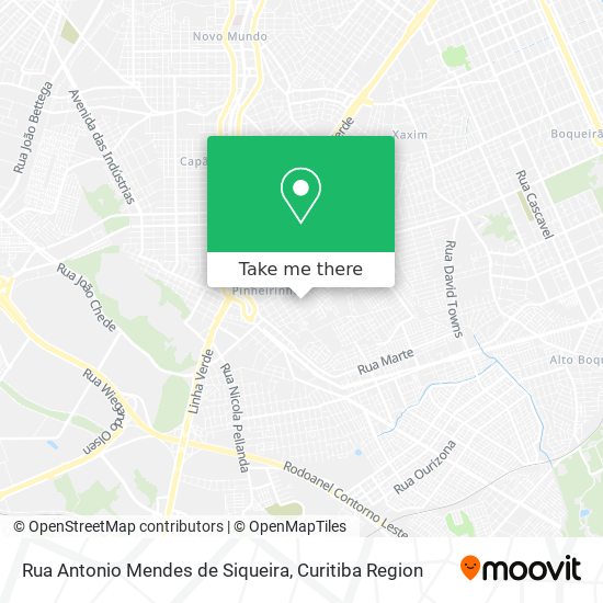 Rua Antonio Mendes de Siqueira map