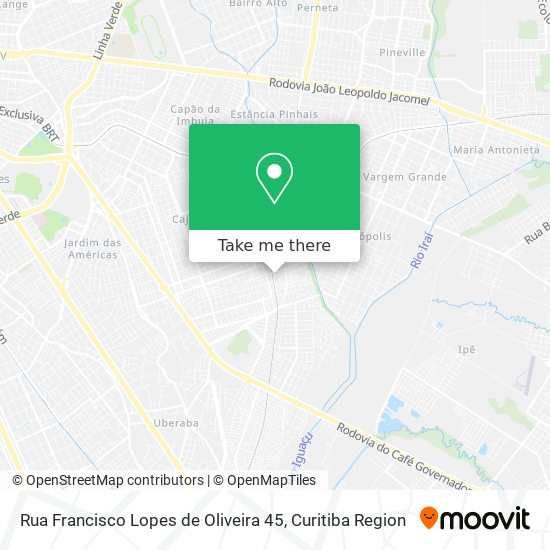 Rua Francisco Lopes de Oliveira 45 map