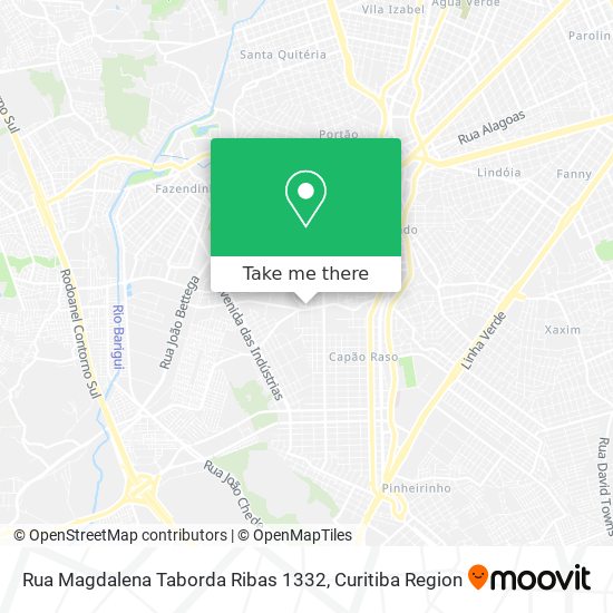 Rua Magdalena Taborda Ribas 1332 map