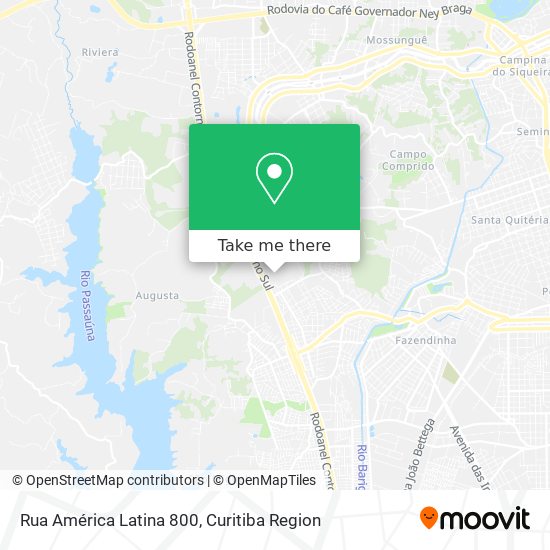 Rua América Latina 800 map