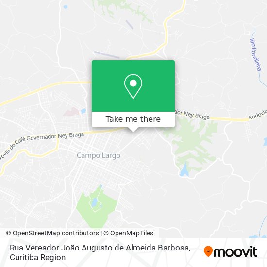 Rua Vereador João Augusto de Almeida Barbosa map