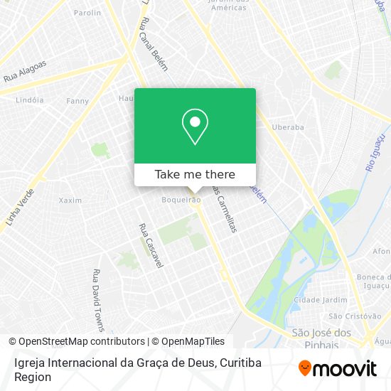 Mapa Igreja Internacional da Graça de Deus