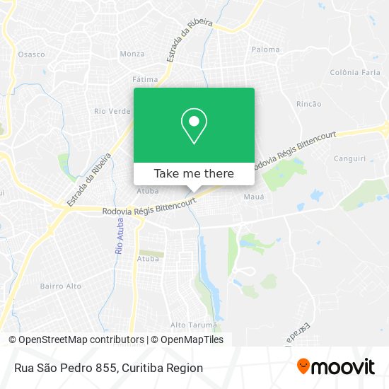 Rua São Pedro 855 map