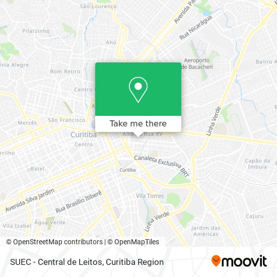 SUEC - Central de Leitos map