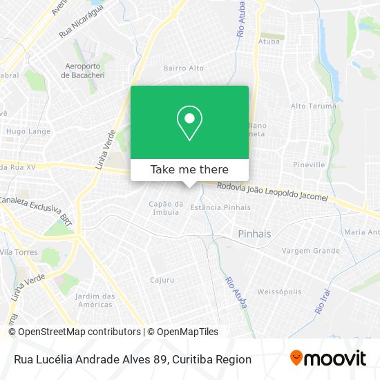 Rua Lucélia Andrade Alves 89 map