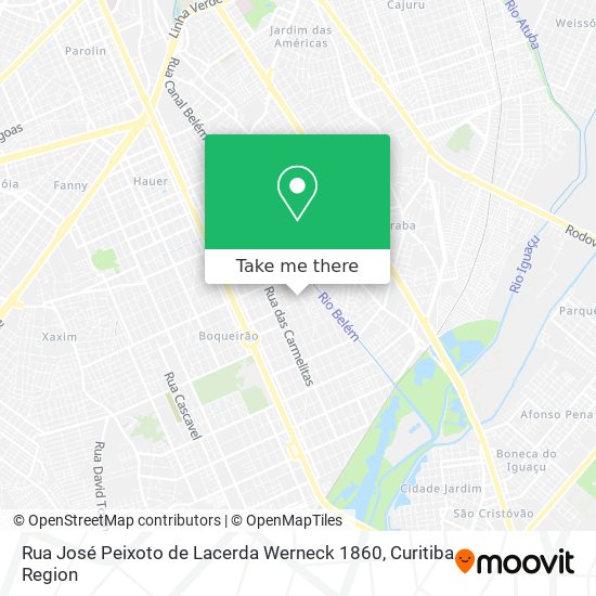 Rua José Peixoto de Lacerda Werneck 1860 map