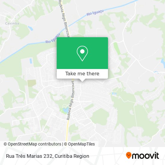 Rua Três Marias 232 map