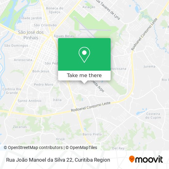 Mapa Rua João Manoel da Silva 22