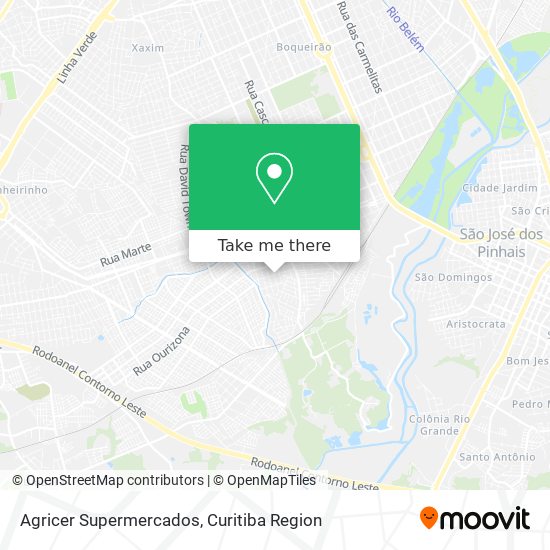 Agricer Supermercados map