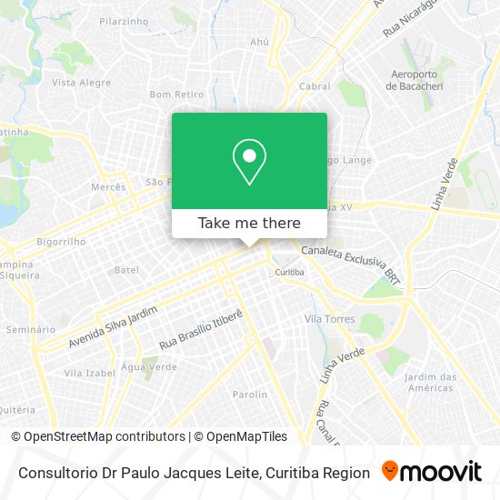 Mapa Consultorio Dr Paulo Jacques Leite