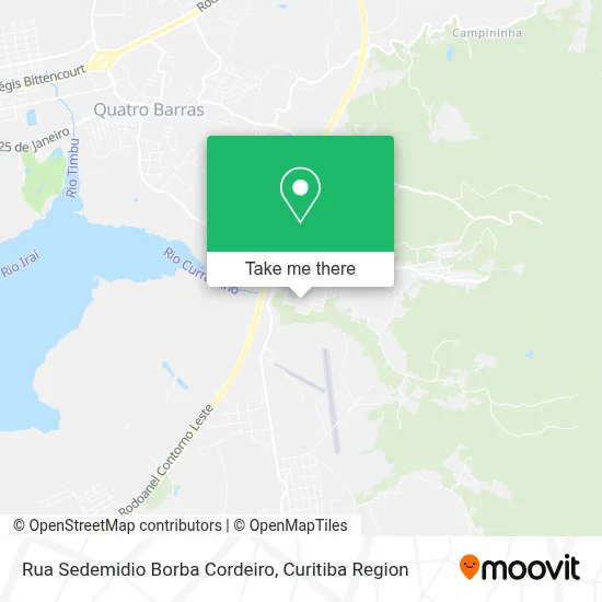 Rua Sedemidio Borba Cordeiro map