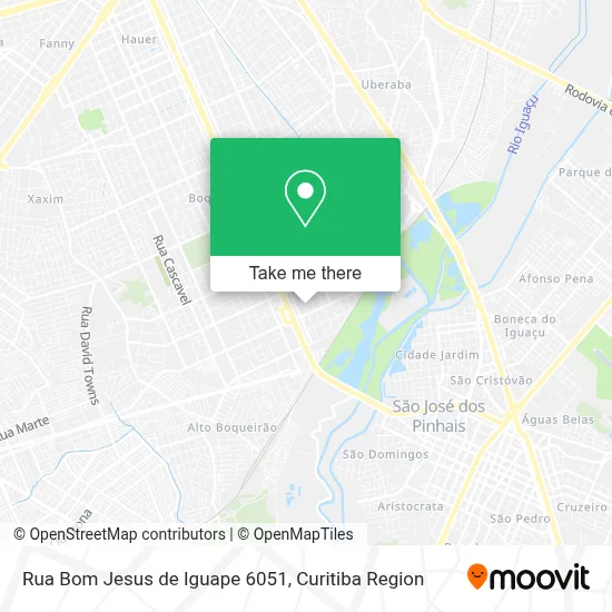 Rua Bom Jesus de Iguape 6051 map