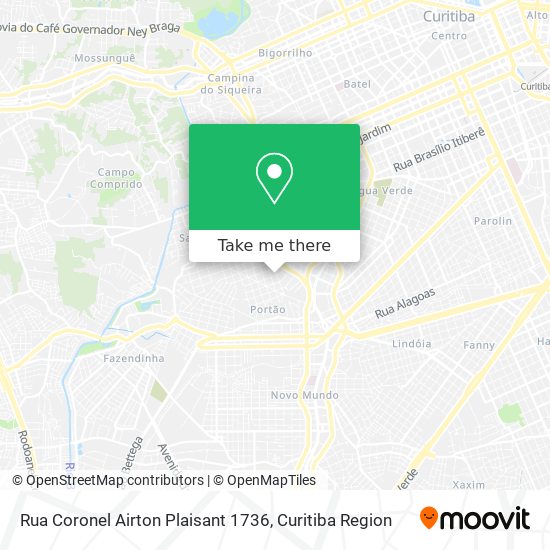 Rua Coronel Airton Plaisant 1736 map