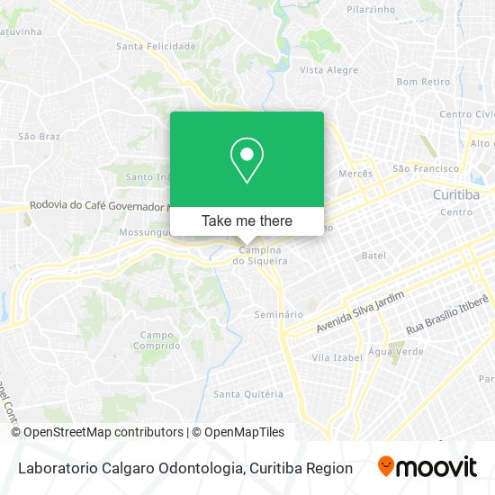 Mapa Laboratorio Calgaro Odontologia