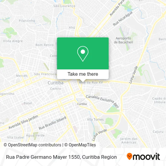 Rua Padre Germano Mayer 1550 map