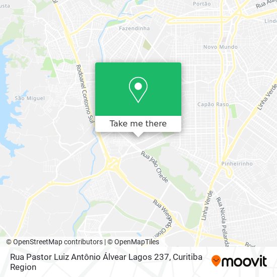Rua Pastor Luiz Antônio Álvear Lagos 237 map