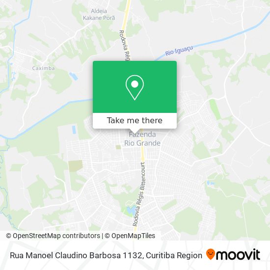 Rua Manoel Claudino Barbosa 1132 map