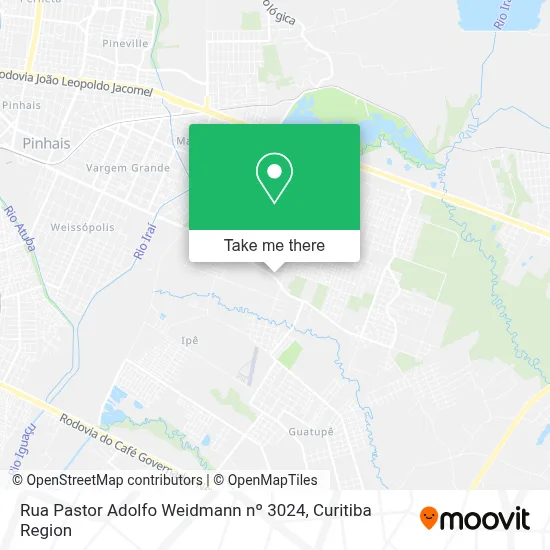 Rua Pastor Adolfo Weidmann nº 3024 map