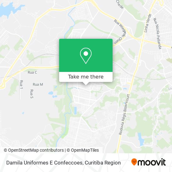 Damila Uniformes E Confeccoes map