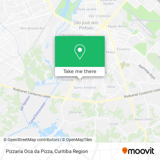 Pizzaria Oca da Pizza map