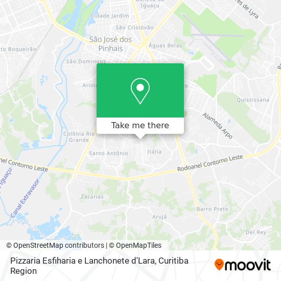 Pizzaria Esfiharia e Lanchonete d'Lara map