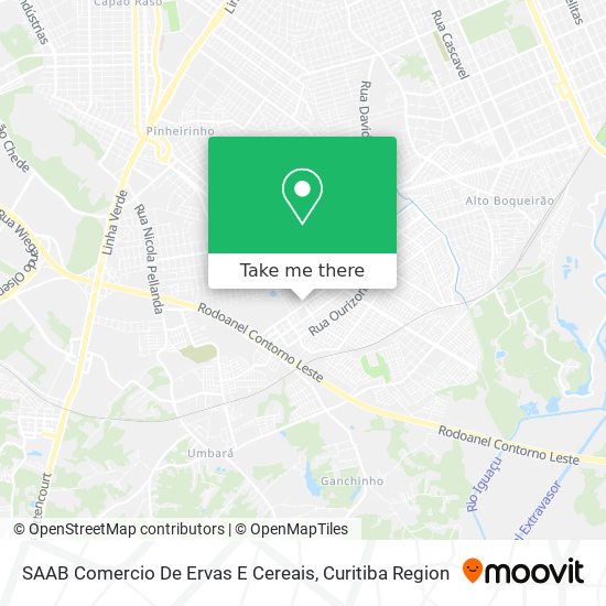 SAAB Comercio De Ervas E Cereais map