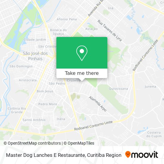 Master Dog Lanches E Restaurante map