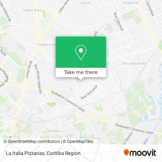 La Italia Pizzarias map