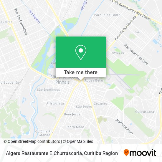 Algers Restaurante E Churrascaria map