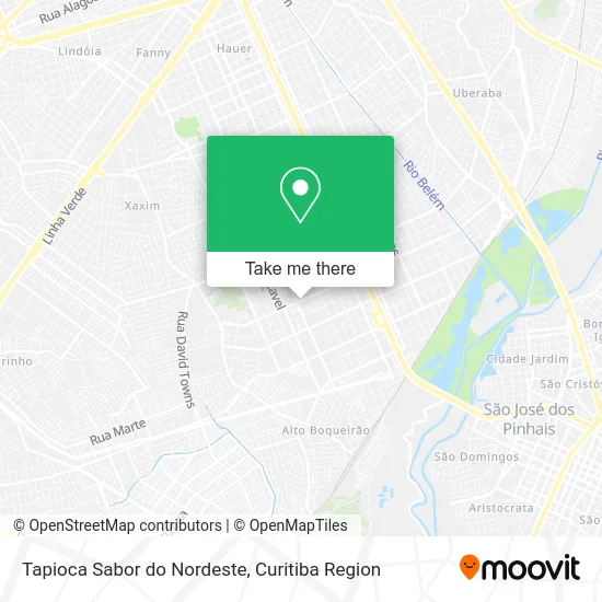 Tapioca Sabor do Nordeste map