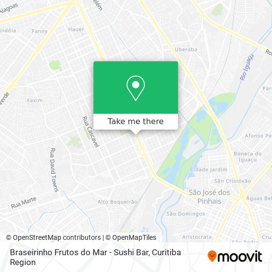 Mapa Braseirinho Frutos do Mar - Sushi Bar